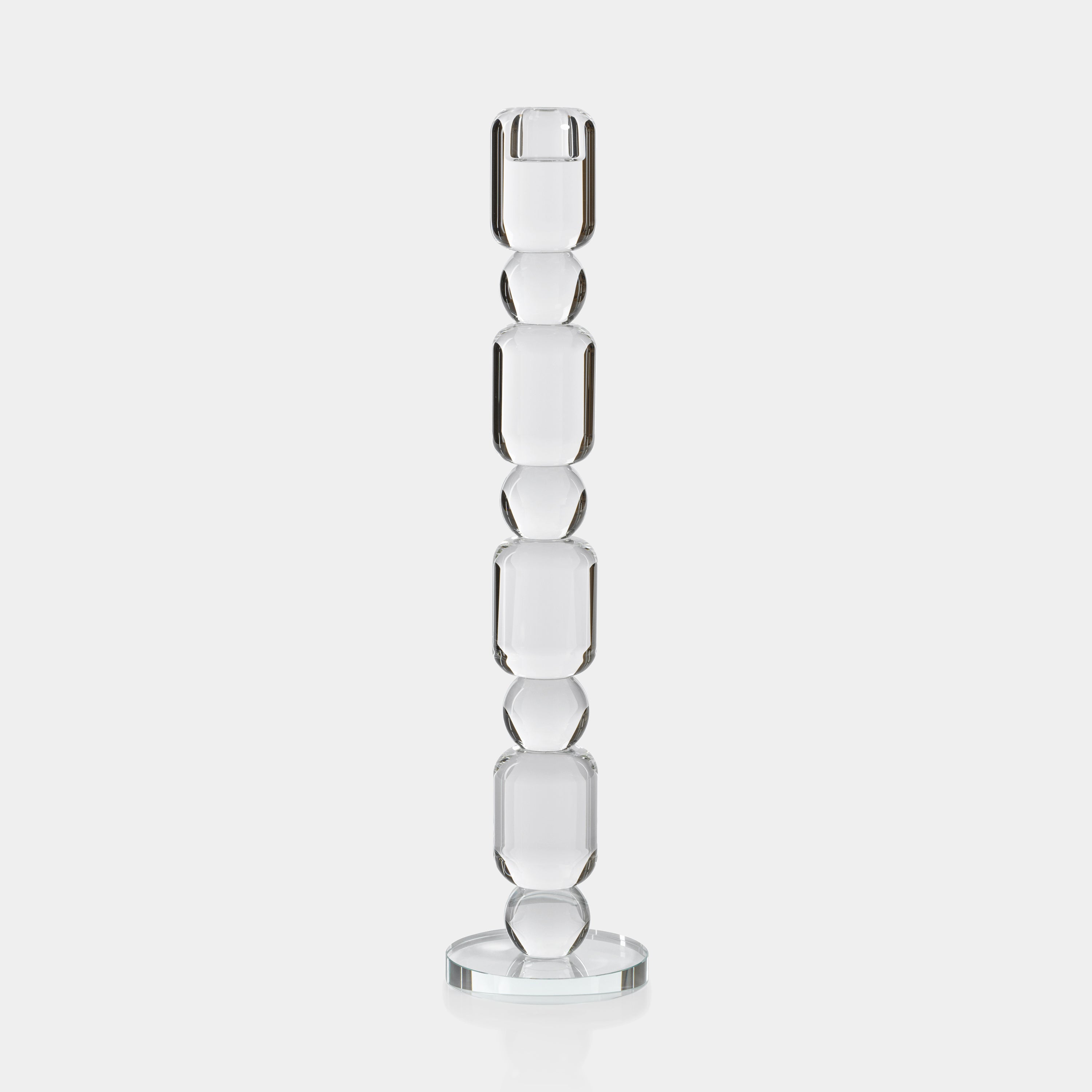 Image of Louisa Crystal Glass Taper Candle Holder