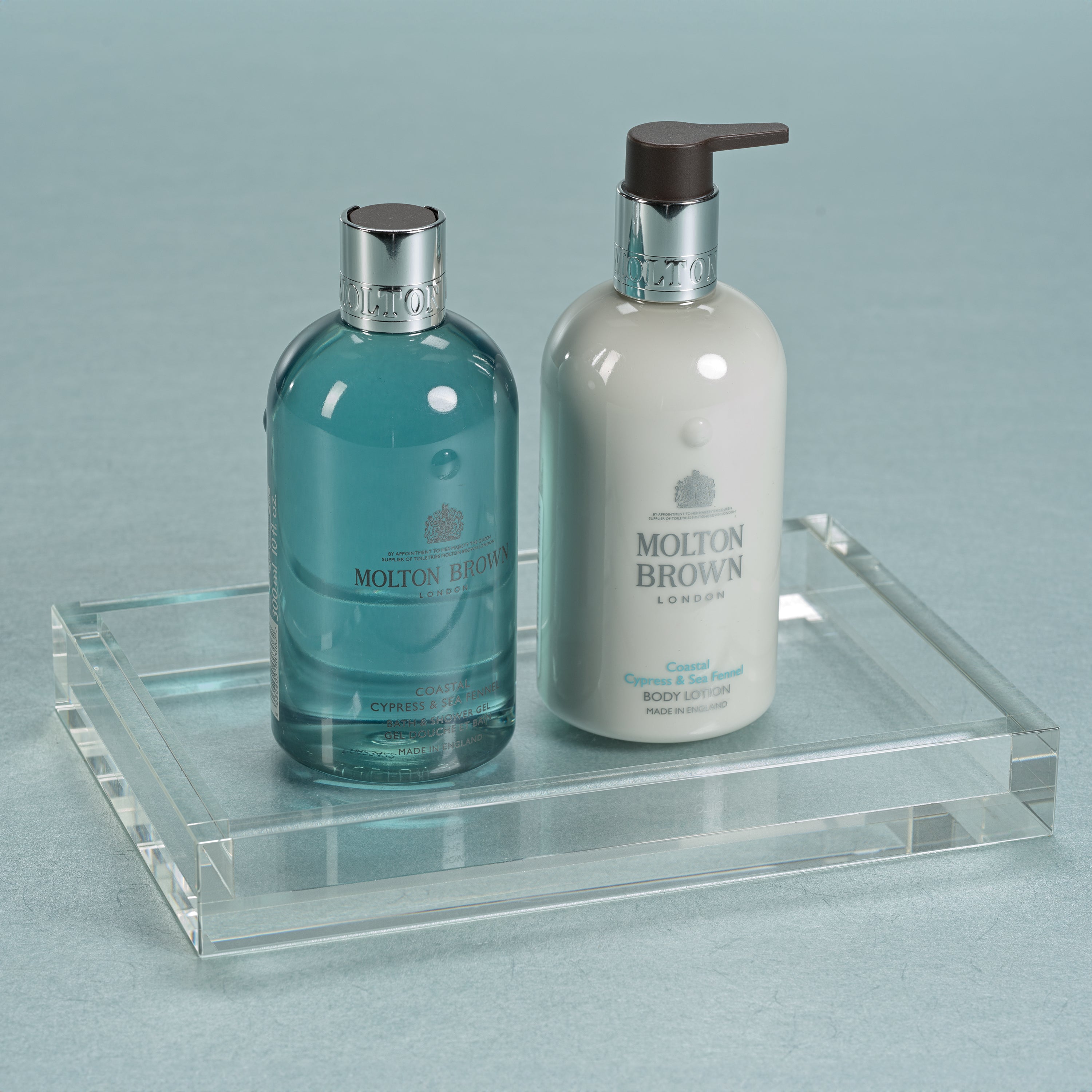 Image of Claire Crystal Glass Vanity Tray