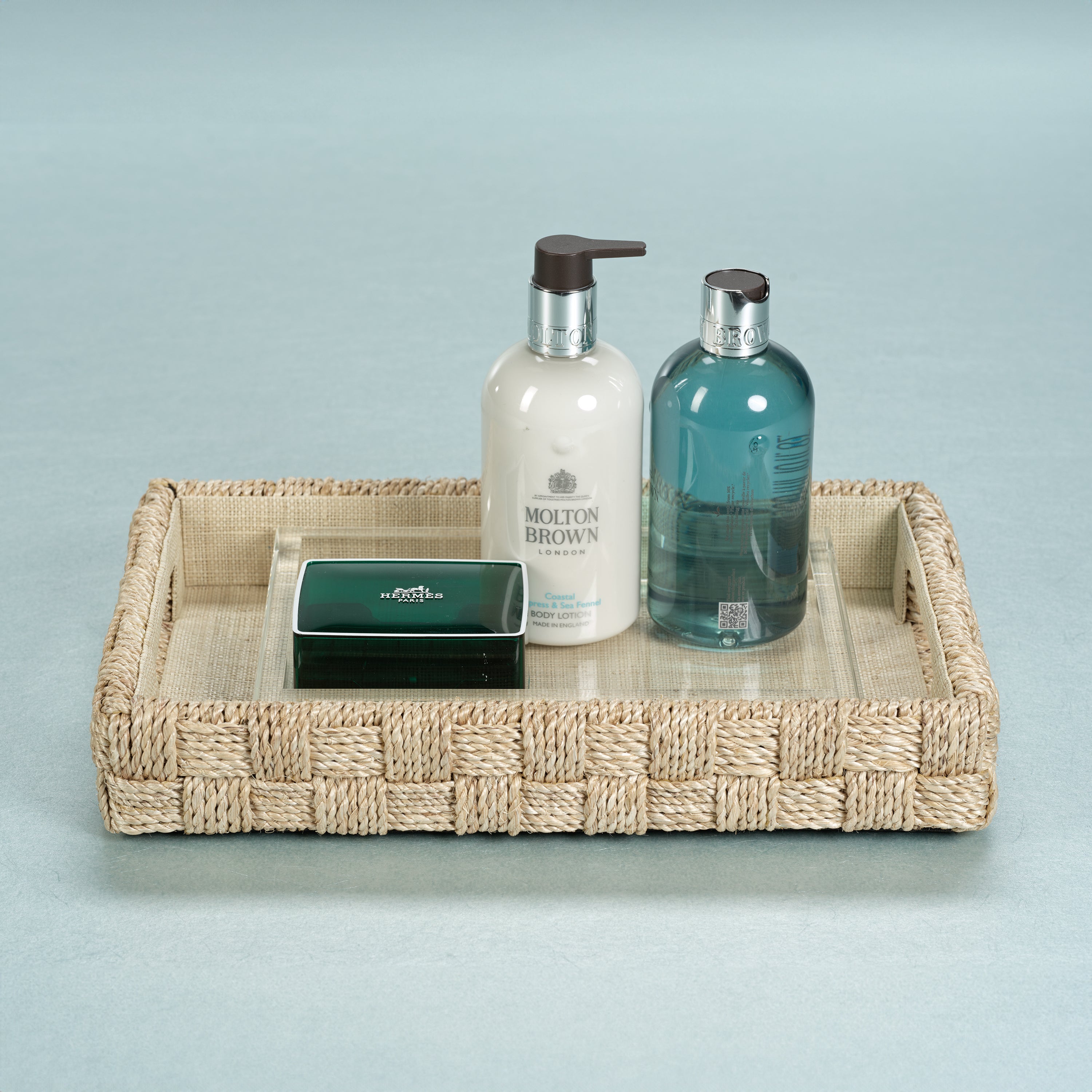 Image of Claire Crystal Glass Vanity Tray