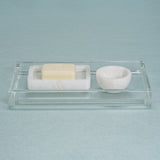 Image of Claire Crystal Glass Vanity Tray