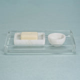 Claire Crystal Glass Vanity Tray