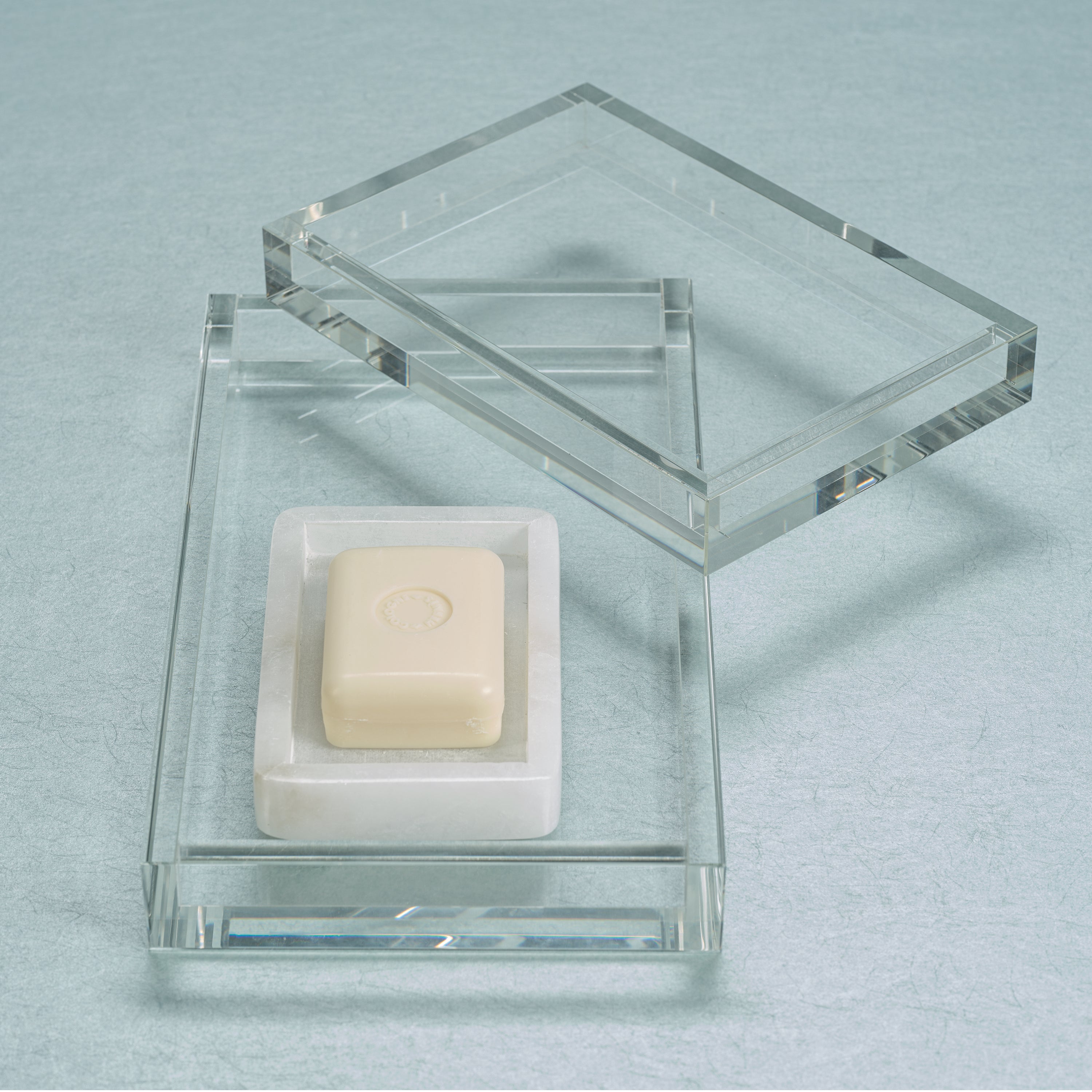 Image of Claire Crystal Glass Vanity Tray