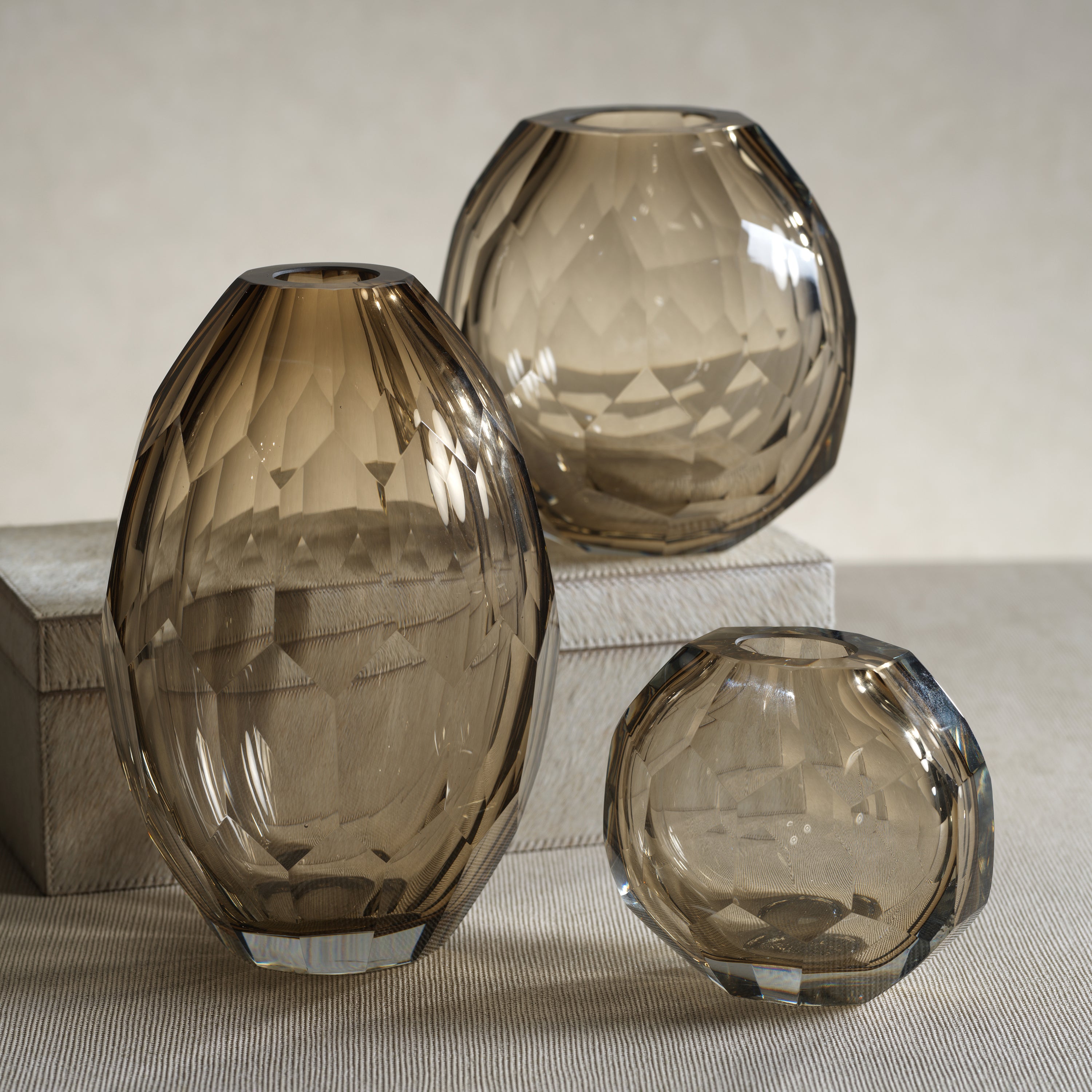 Image of Andermatt Cut Glass Vase