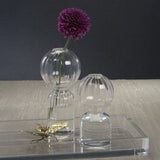 Ritz Single Stem Glass Vase - Clear - Large