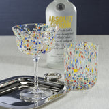 Spritz Confetti Cocktail Glasses, Set of 4