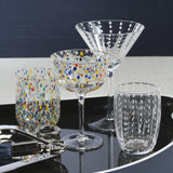 Spritz Confetti Cocktail Glasses, Set of 4