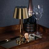 COMO Rechargeable Table Light, Polished Gold