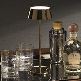 ANDRIA Rechargeable Table Light - Polished Gold
