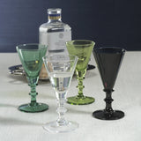 Lorraine 6-Piece Set Vintage Glass Cordial, Clear