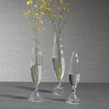 Flo Set Optic Glass Vases -12 inch (Set of 2)