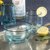 Sicilian 4-Piece Swirl Glass Tumbler Set
