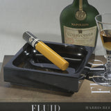 Nero Marquina Natural Marble Tray, Small