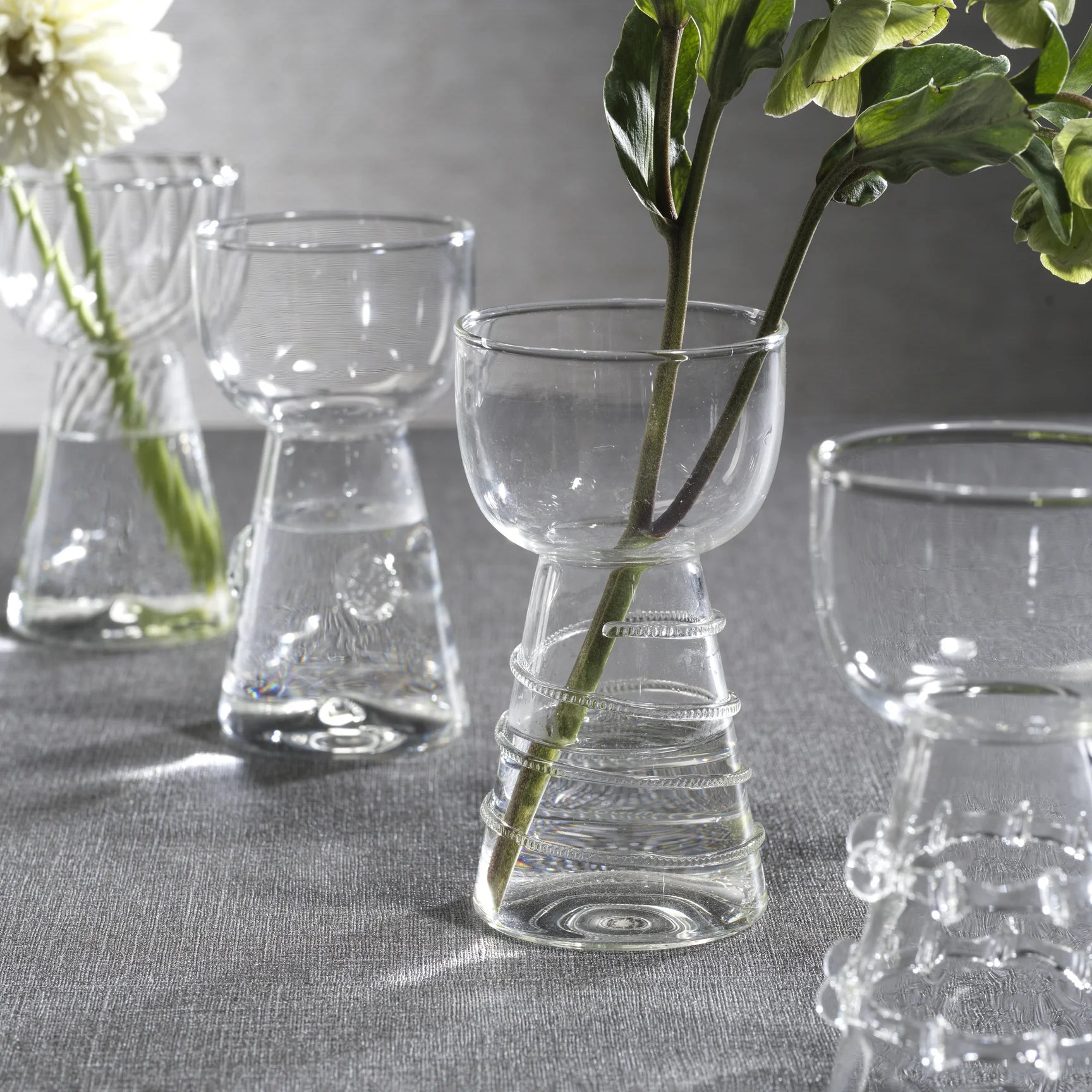 Amélie Assorted Glass Vases, Set of 4