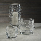 Celeste Clear Glass Candle Holder, Small