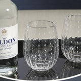 Portofino White Dot Tumbler Glasses (Set of 4)
