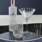 Portofino White Dot Martini Glasses (Set of 4)