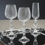 Rialto  Twisted Optic White Wine Glasses (Set of 4)