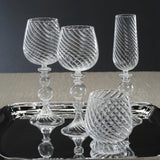 Rialto Twisted Optic Champagne Glasses, Set of 4