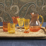 Antibes Glass Tumblers (Set of 4), Orange