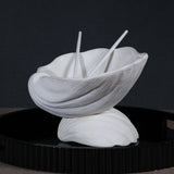 La Coquille Stoneware Clam Shell Bowl