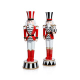 Royal Guard Christmas Figurines, Set of 2, Festive Holiday Soldier Décor, 14.25" & 14.5" Tall by The Favorites