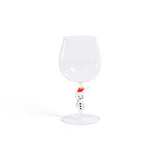Snowman Sips Wine Glasses, Set of 4, Holiday Themed Glassware by The Favorites