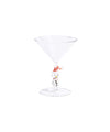 Snowman Sips Martini Glasses, Set of 4, Holiday Cocktail Glassware by The Favorites