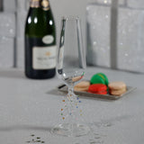 Treetop Cheers Glass Champagne Flutes - Holiday Stemware, Set of 4