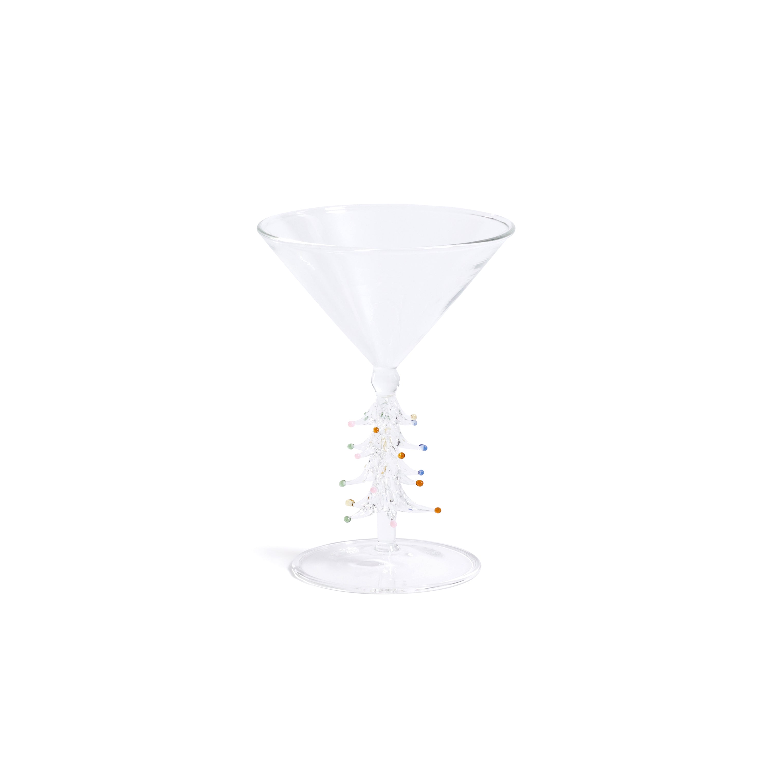Treetop Cheers Martini Glasses - Holiday Stemware, Set of 4 by The Favorites