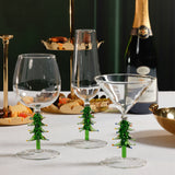 Treetop Cheers Wine Glasses - Green (Set of 4)