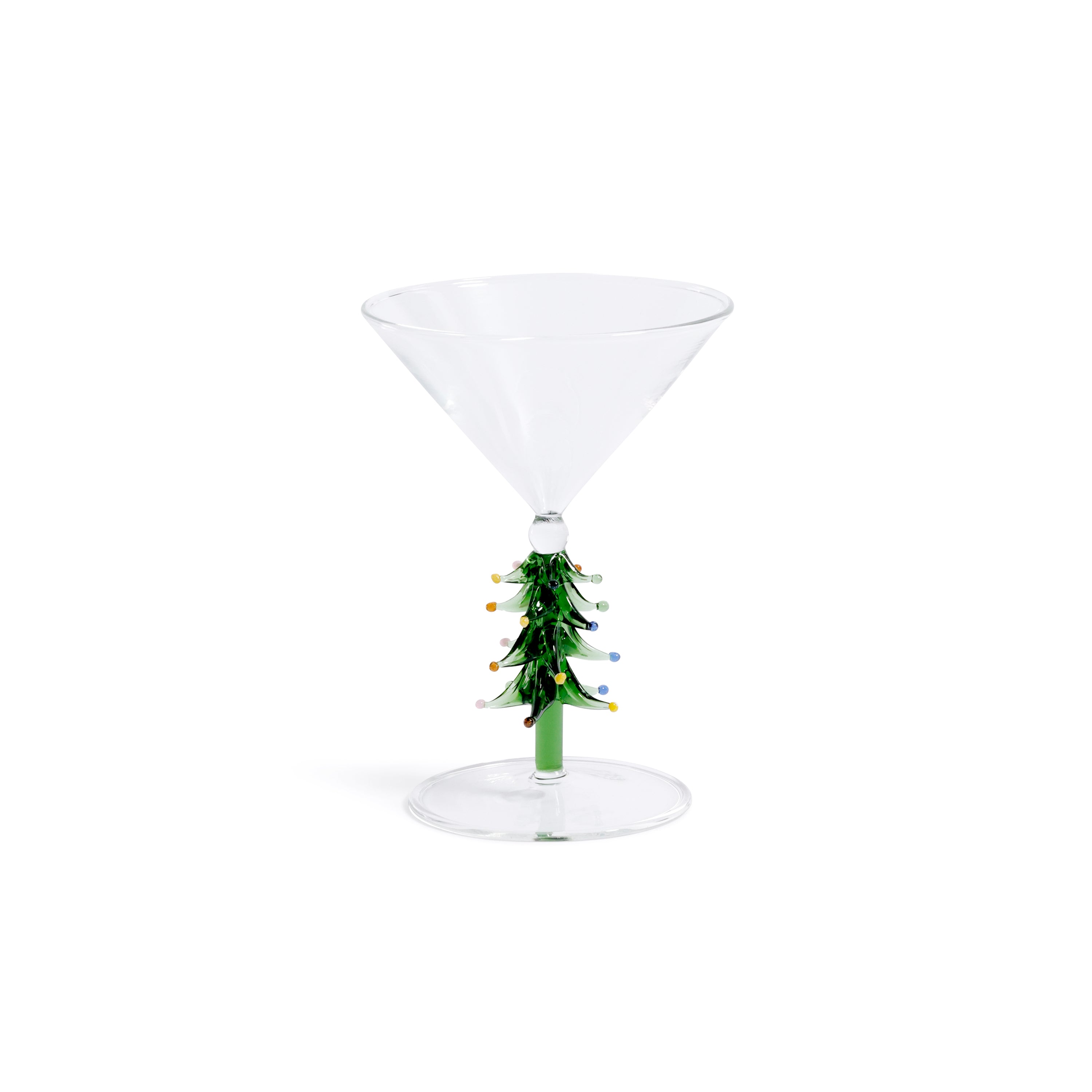 Treetop Cheers Martini Glasses - Holiday Stemware, Set of 4 by The Favorites