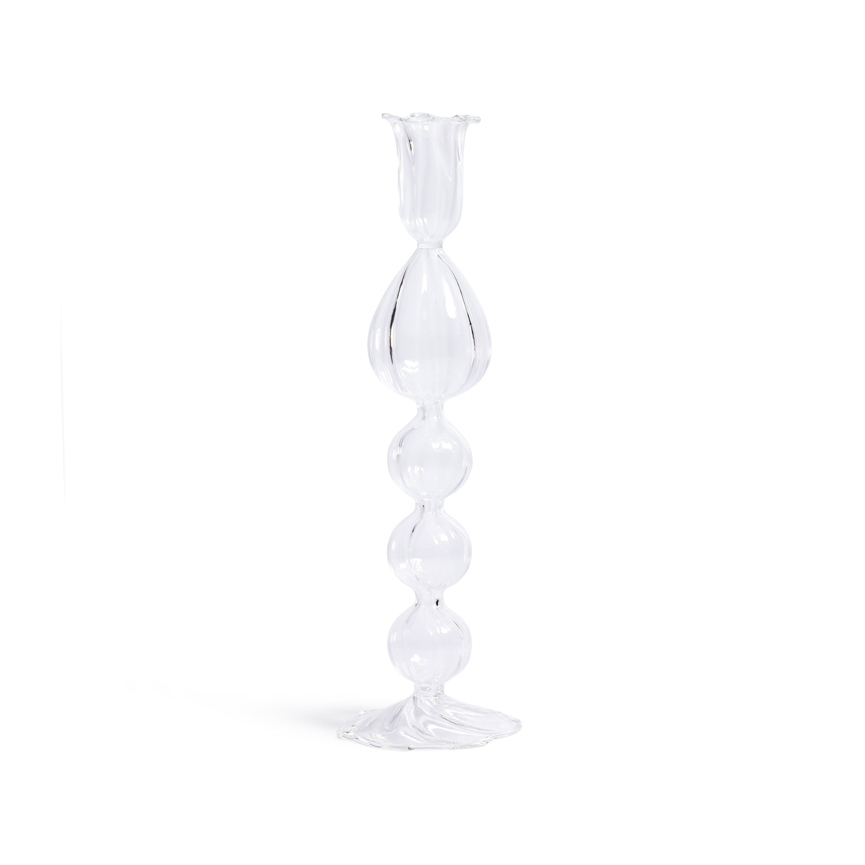 Marais Blown Glass Taper Candle Holders, Set of 4 by The Favorites