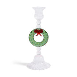 Holiday Wreath Taper Candle Holders, Set of 4 by The Favorites