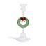 Holiday Wreath Taper Candle Holders, Set of 4 by The Favorites