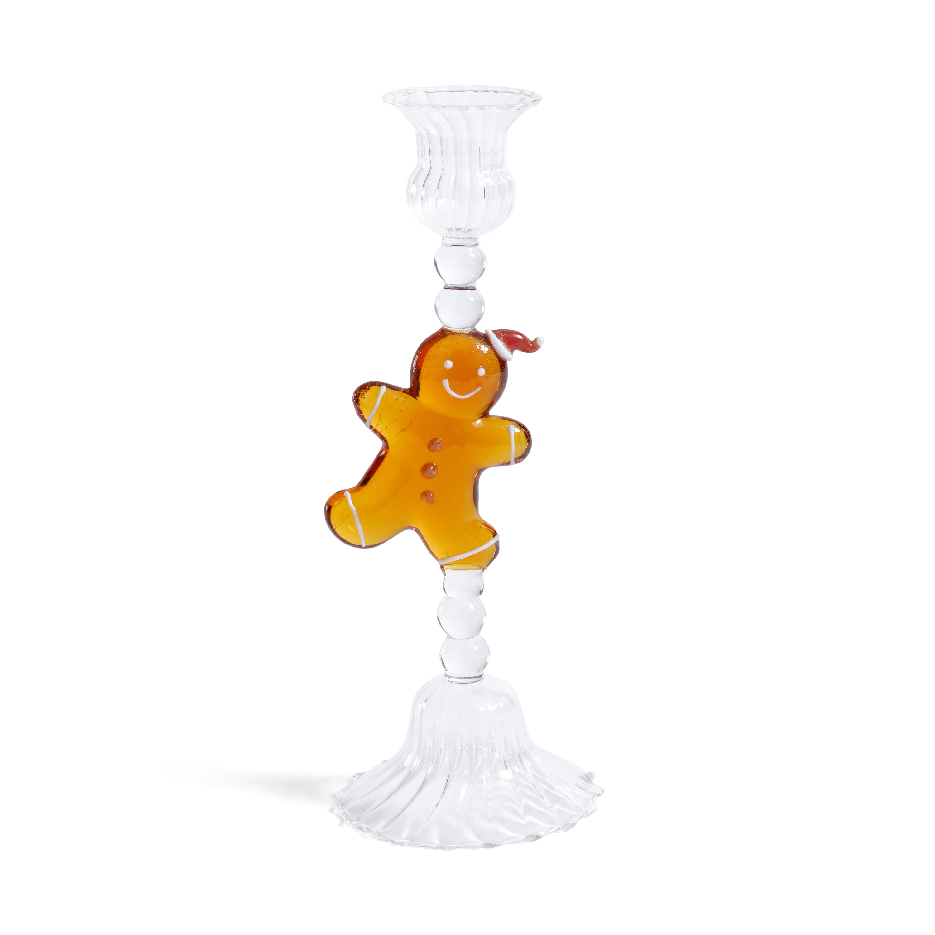 Holiday Gingerbread Taper Candle Holders, Set of 4 by The Favorites