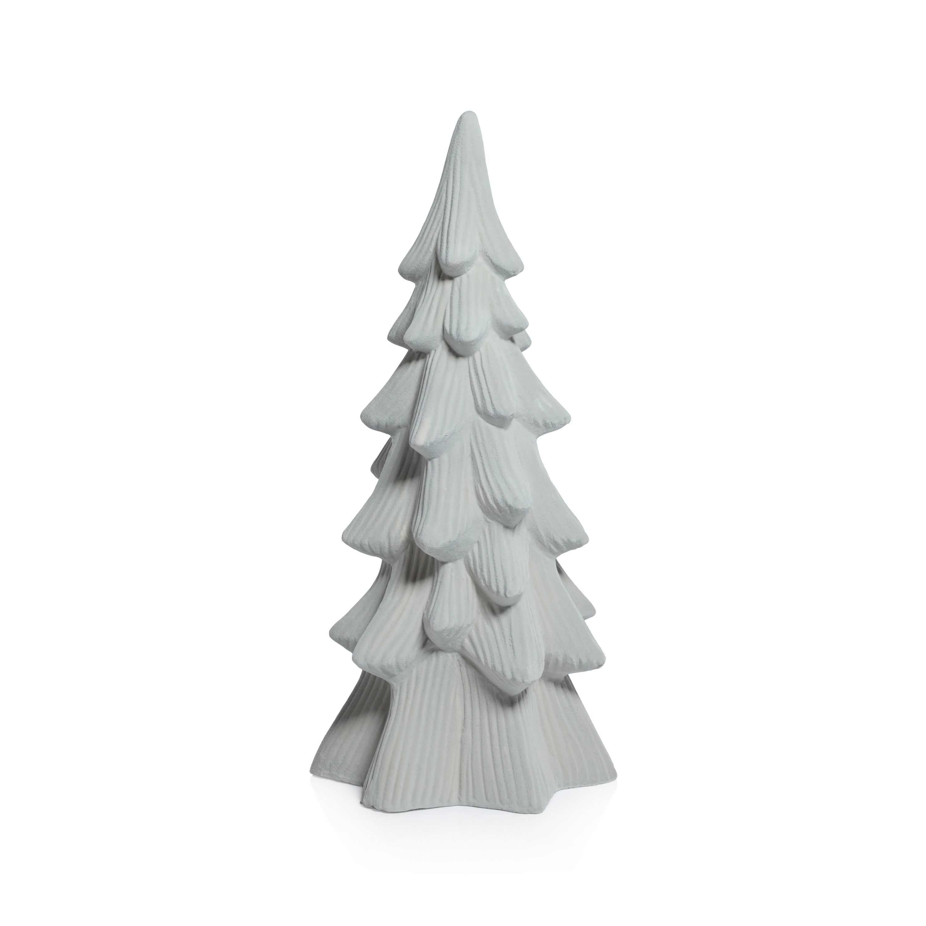 Snow-Covered Flocked Ceramic Decorative Trees, Holiday Tabletop Décor, Set of 4 by The Favorites