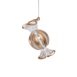 Wrapped Candy Glass Holiday Ornaments, 12 Hanging Pieces (6 Sets of 2)
