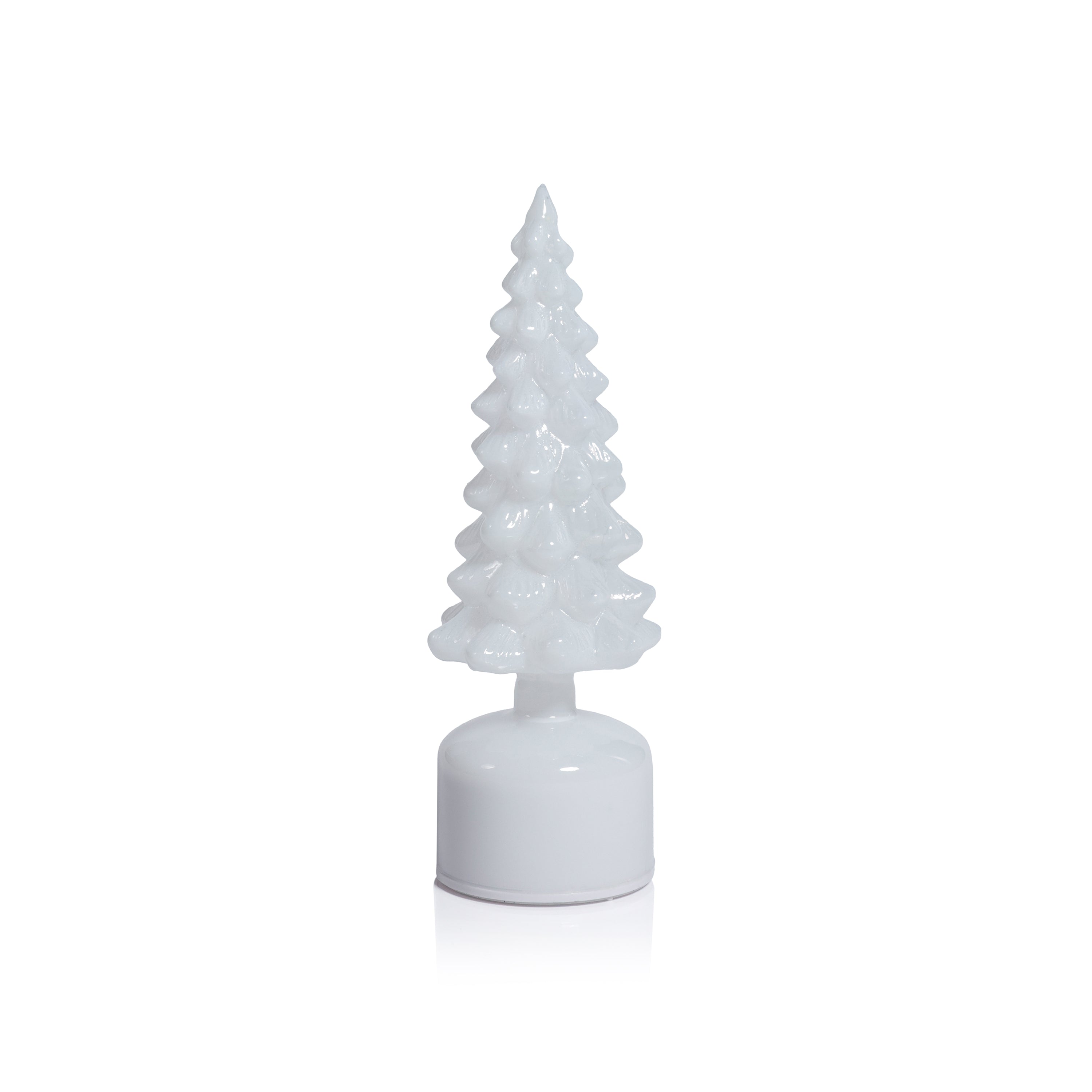 LED Glass Rotating Tree, Holiday Lighted Table Décor by The Favorites