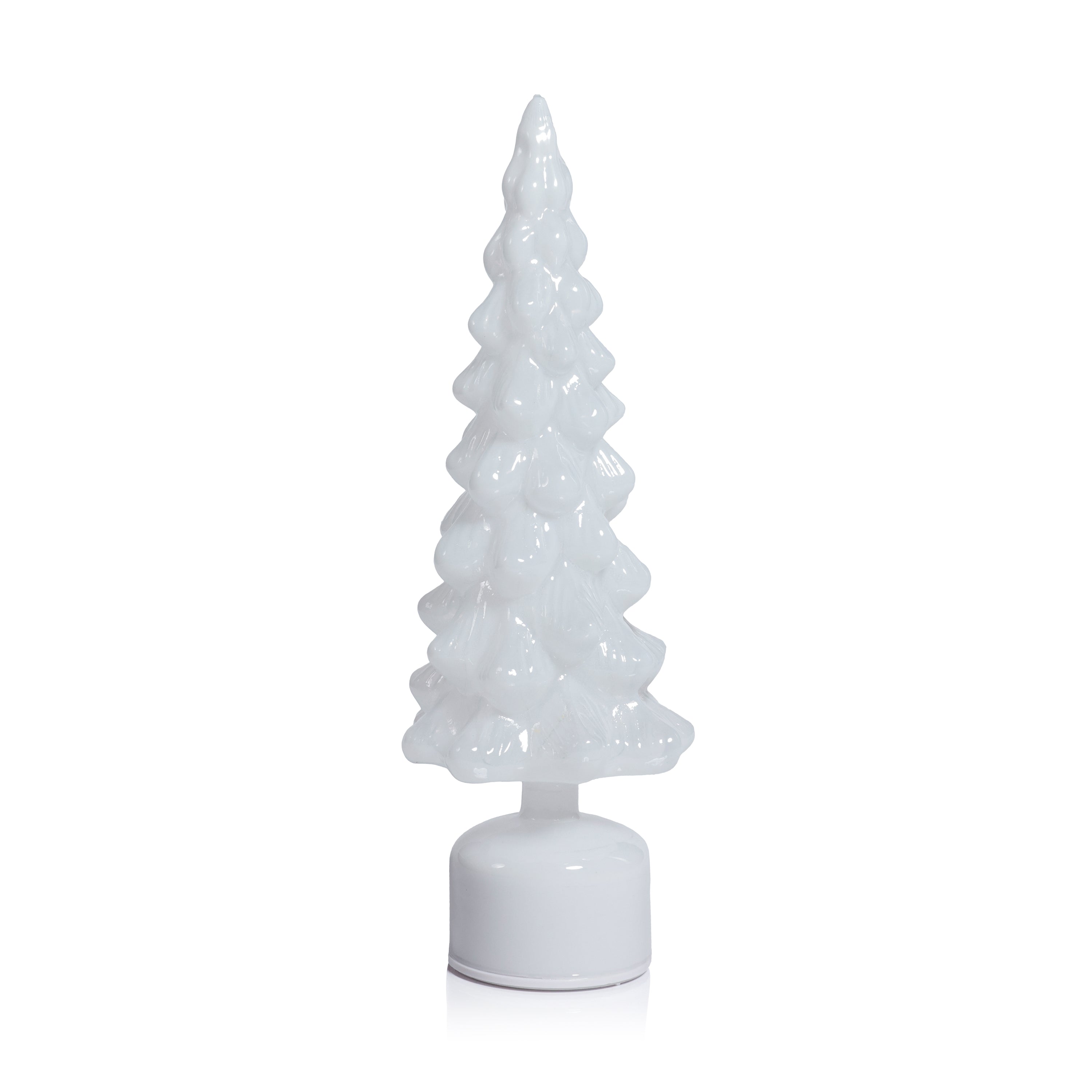 LED Glass Rotating Tree, Holiday Lighted Table Décor by The Favorites