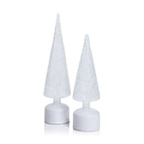 LED Glass Rotating Tree, Holiday Lighted Table Décor