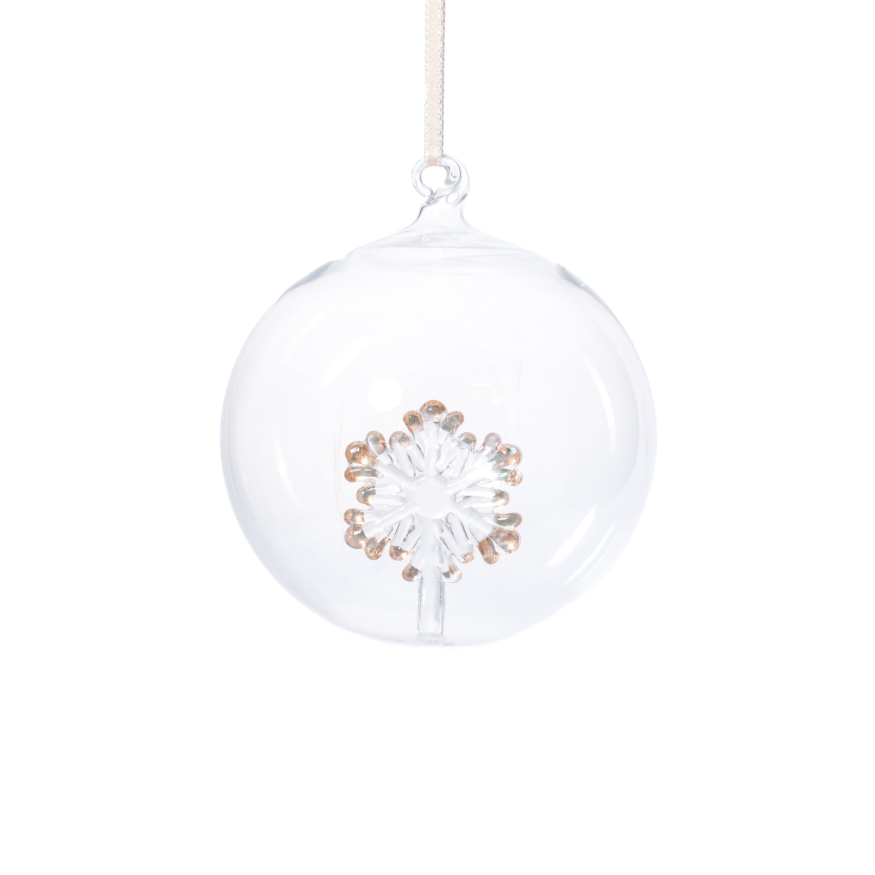 Clear Glass Ball Christmas Ornaments with Holiday Motif, 4.75", Set of 4 by The Favorites