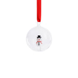Clear Glass Ball Ornaments with Holiday Motif, Set of 6 by The Favorites