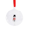 Clear Glass Ball Christmas Ornaments with Holiday Motif, 4.75", Set of 4 by The Favorites
