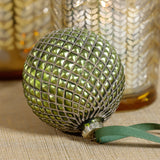 Metallic Glass Ball Christmas Ornaments, Set of 6