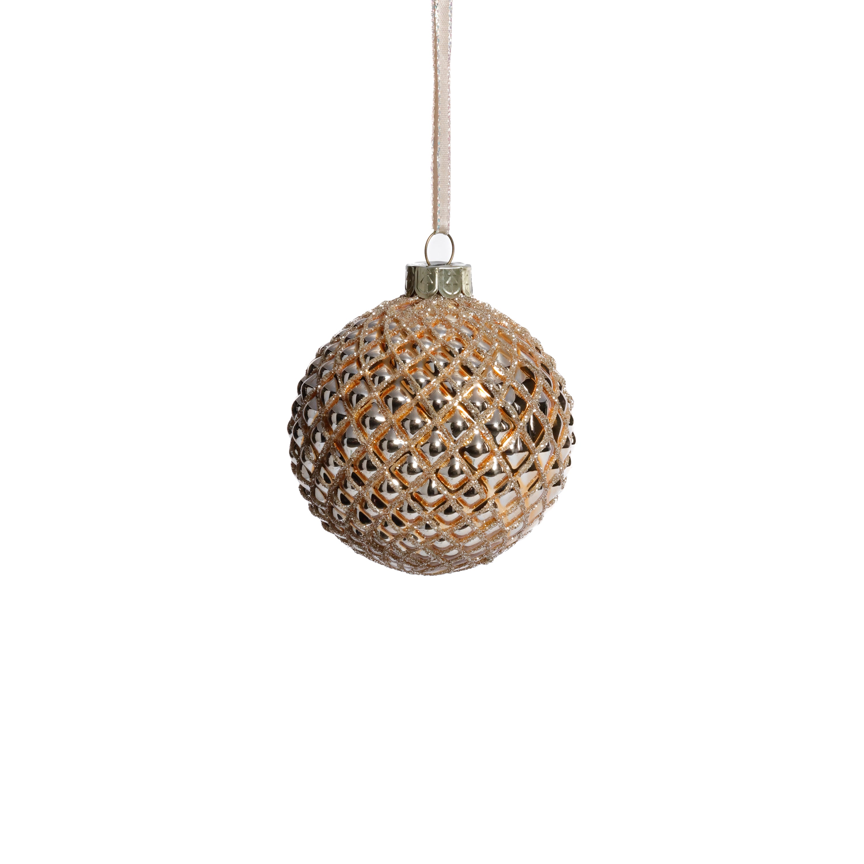 Metallic Glass Ball Christmas Ornaments, Set of 6 by The Favorites