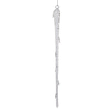 Clear Glass Icicle Ornaments, 12 Hanging Pieces (4 Sets of 3)
