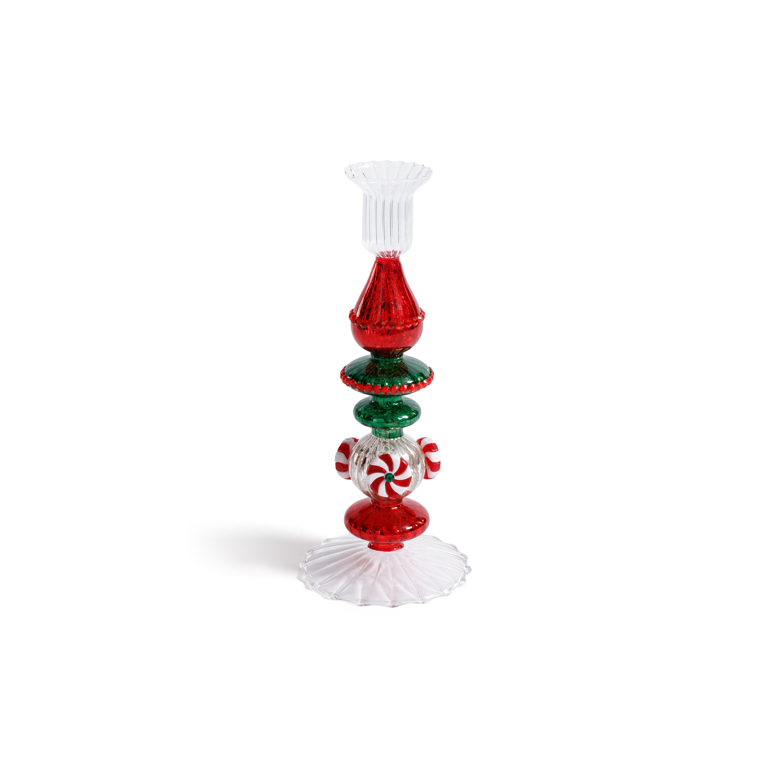 Holiday Mercury Glass Taper Candle Holders, Set of 4 by The Favorites