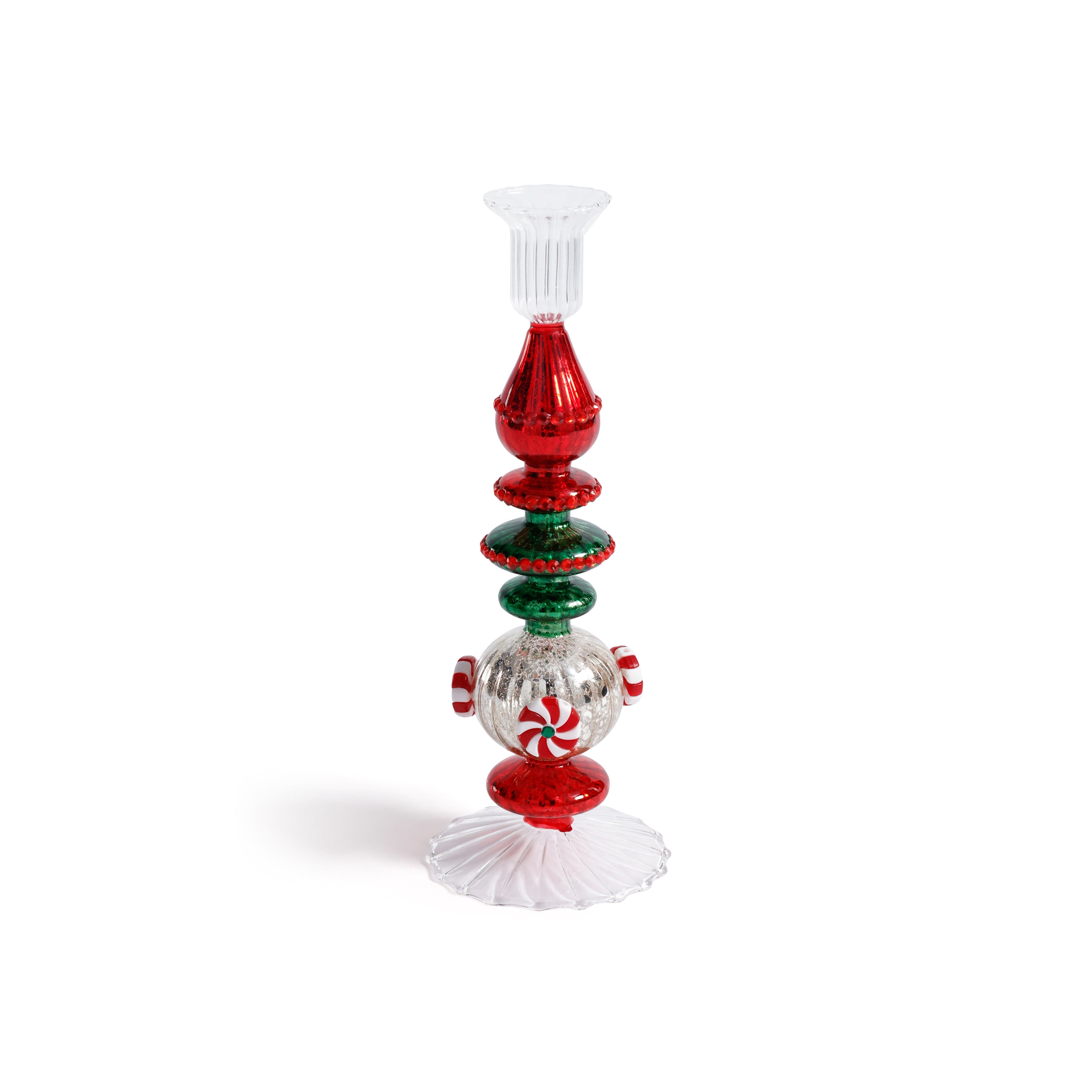 Holiday Mercury Glass Taper Candle Holders, Set of 4 by The Favorites