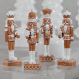 Adelard Gingerbread Soldier Resin Ornaments, 12 Hanging Pieces (3 Sets of 4 Assorted)