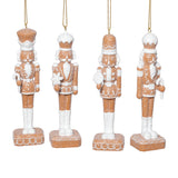 Adelard Gingerbread Soldier Resin Ornaments, 12 Hanging Pieces (3 Sets of 4 Assorted) by The Favorites